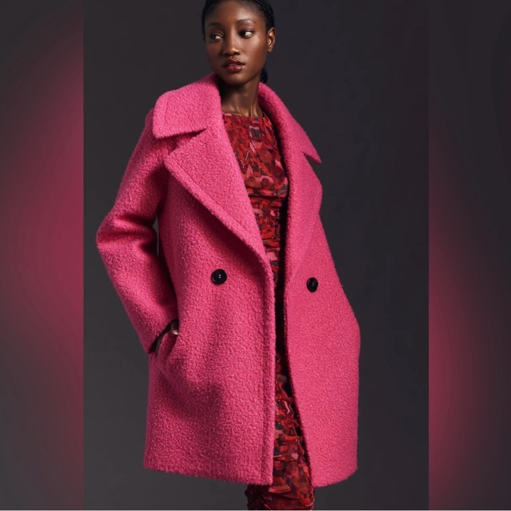 NVLT Flat Bouclé Overcoat Size Large